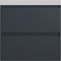 Style Line Тумба под раковину Манхэттен 60 Plus подвесная эмаль графит матовая